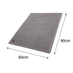 Conni Anti-Slip and Absorbent Floor Mat - Waffle - Grey