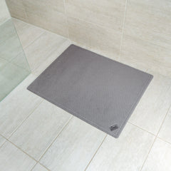 Conni Anti-Slip and Absorbent Floor Mat - Waffle - Grey