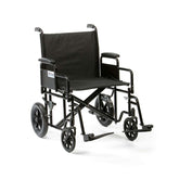 Drive DeVilbiss Bariatric Steel Transport Chair - black 22" - 200kg