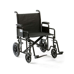 Drive DeVilbiss Bariatric Steel Transport Chair - black 22" - 200kg