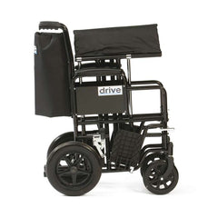 Drive DeVilbiss Bariatric Steel Transport Chair - black 22" - 200kg