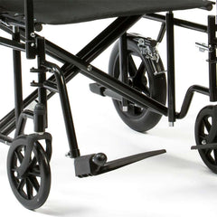 Drive DeVilbiss Bariatric Steel Transport Chair - black 22" - 200kg