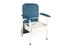 Hero Medical Deluxe Bedside Commode Bedside Commode - with Pan Deluxe Padded Slate Standard 44cm 150kg