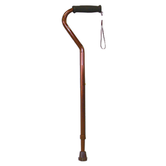 Redgum Offset Straight Handle Walking Stick