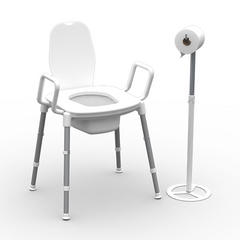 Redgum Space Saver Freestanding Toilet Roll Holder