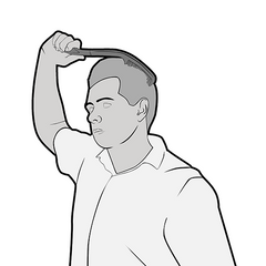 Redgum Long Handle Hair Comb