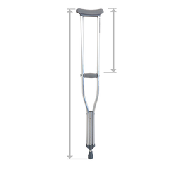 Redgum Adjustable Underarm Crutches
