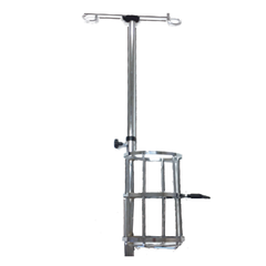 Redgum I.V Pole + Oxygen Bottle Carry Frame