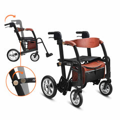 Uplivin Gavo 2-in-1 Walker Wheelchair