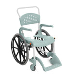 Etac Clean 55cm Self Propelled Mobile Shower Commode - Lagoon Green