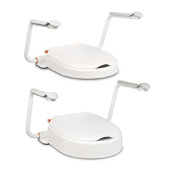 Etac Hi-Loo Toilet Seat Raiser Fixed with Arm Supports