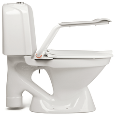Etac Hi-Loo Toilet Seat Raiser Fixed with Arm Supports