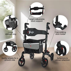 Yoga Ultralight Carbon Fibre Walker (Rollator)