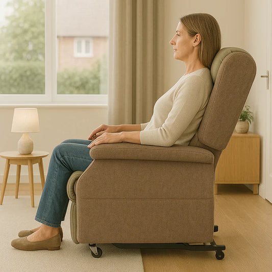 Elegance Meets Efficiency: The Configura Comfort Chair in Beige Vinyl