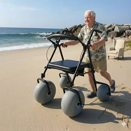 Rediscover the Coast with the Orca Beach Walker Rollator