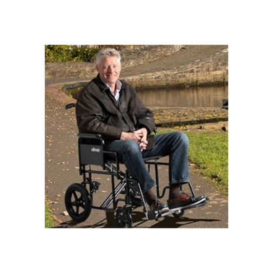 Enhanced Mobility with the Drive DeVilbiss Bariatric Steel Transport Chair