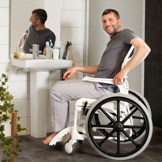 Independence Meets Innovation: Etac Clean 55cm Self Propelled Shower Commode