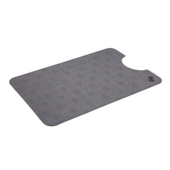 Conni Large Toilet Floor Mat - Grey