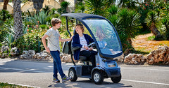 Afiscooter Breeze C4 Mobility Scooter - Afikim - Single Seat with Canopy