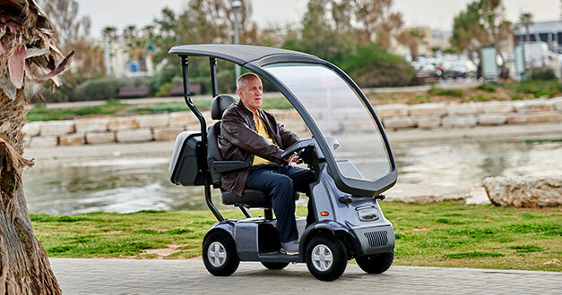 Afiscooter Breeze C4 Mobility Scooter - Afikim - Single Seat with Canopy