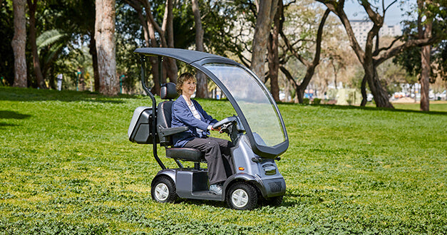 Afiscooter Breeze C4 Mobility Scooter - Afikim - Single Seat with Canopy