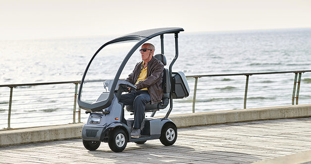 Afiscooter Breeze C4 Mobility Scooter - Afikim - Single Seat with Canopy