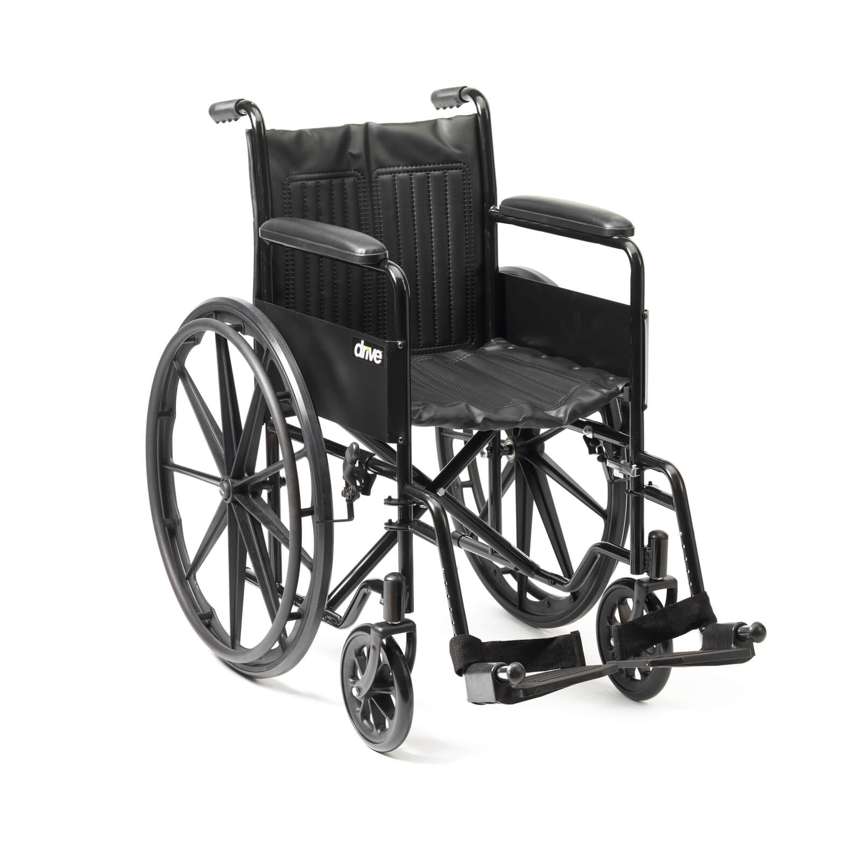 Drive DeVilbiss Budget Steel Wheelchair 18"