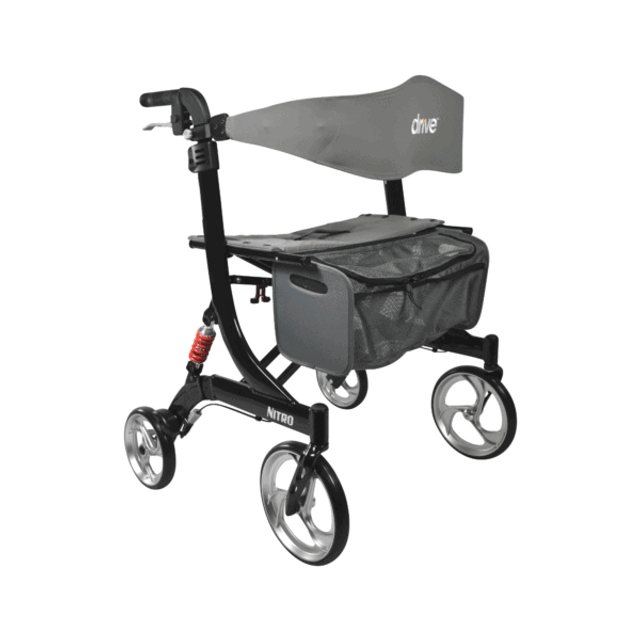 Drive DeVilbiss Nitro Rollator Heavy Duty Suspension