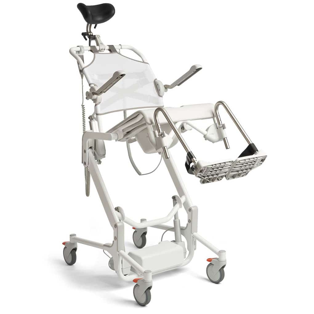 Etac Alto Electronic Mobile Shower Commode with Pan Holder