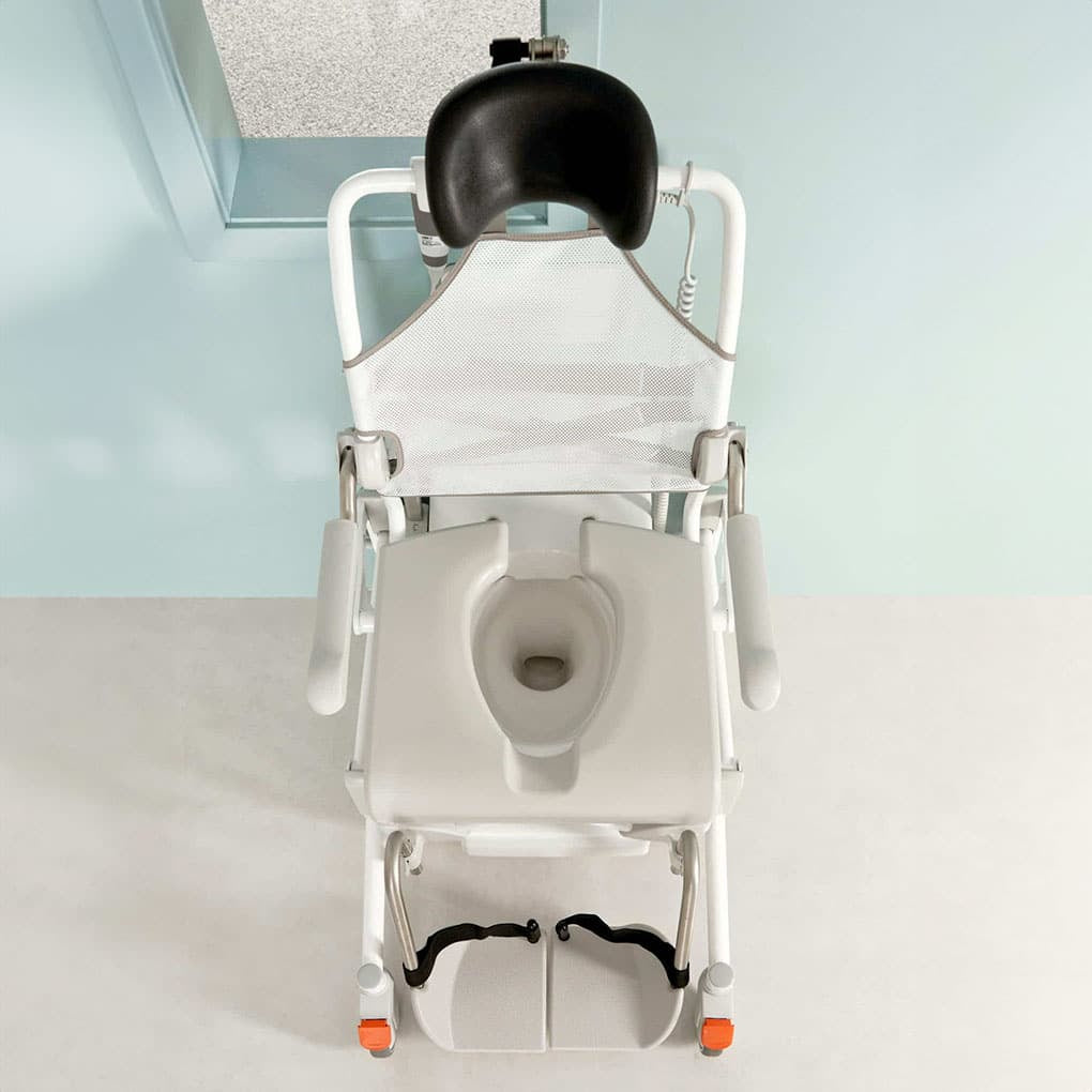 Etac Alto Electronic Mobile Shower Commode with Pan Holder