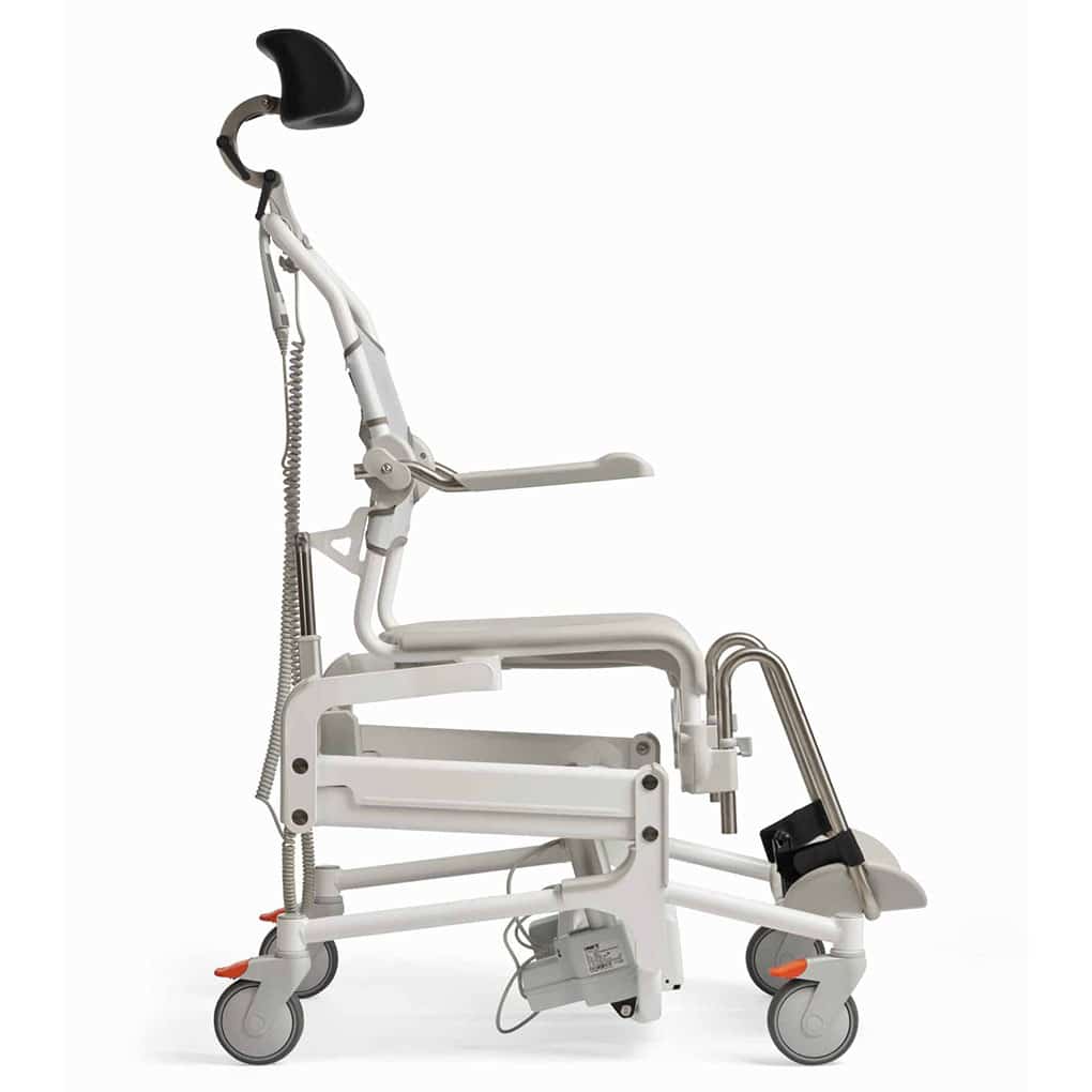 Etac Alto Electronic Mobile Shower Commode with Pan Holder