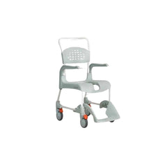 Etac Clean Mobile Shower Commode Open Front - Lagoon Green