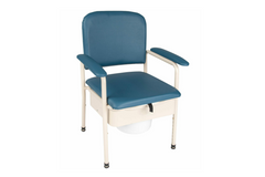 Hero Medical Deluxe Bedside Commode Bedside Commode - with Pan Deluxe Padded Slate Standard 44cm 150kg
