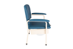 Hero Medical Deluxe Bedside Commode Bedside Commode - with Pan Deluxe Padded Slate Standard 44cm 150kg