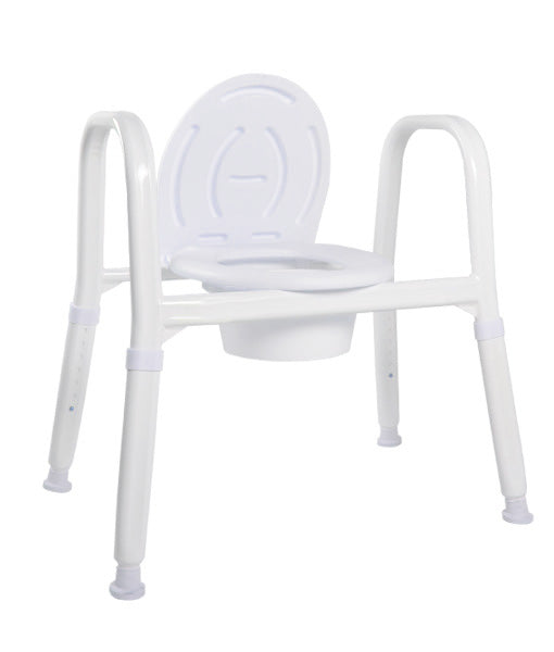 Over Toilet Aid - Royale Medical 56cm 280kg SWL (With Lid & Splash Guard) Bariatric Premium Aluminium