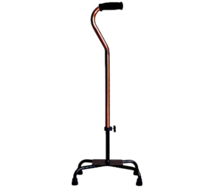 Zoom Adjustable Quad Cane with 180° Rotating Handle