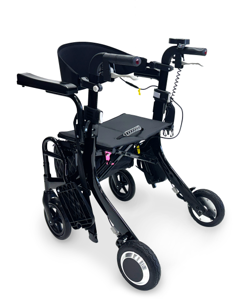 Redgum Steady Stride 2-in-1 Folding Electric Walker & Wheelchair