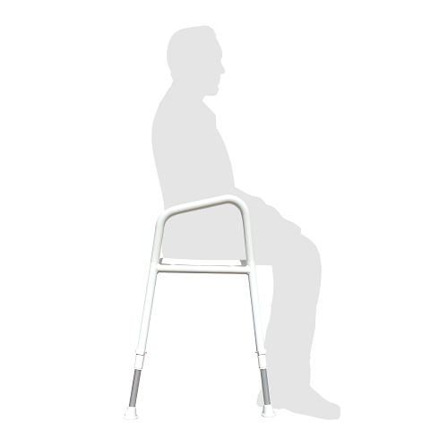 Redgum Aluminium Shower Stool