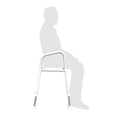 Redgum Aluminium Shower Stool