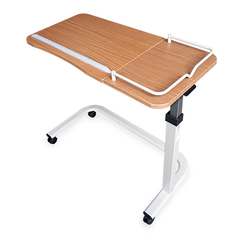 Redgum Over Bed Chair Table Vinyl Wrapped Tilt Top