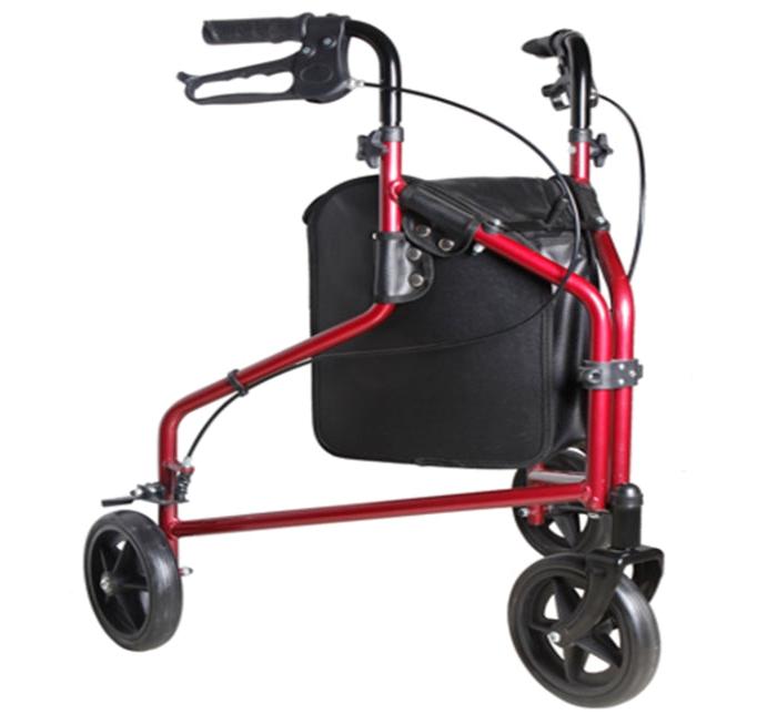 Zoom Rollator (Aluminium) – Adjustable Height – 3 Wheeler