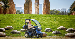 Afiscooter Breeze S4 Mobility Scooter - Afikim - Single Seat with Canopy