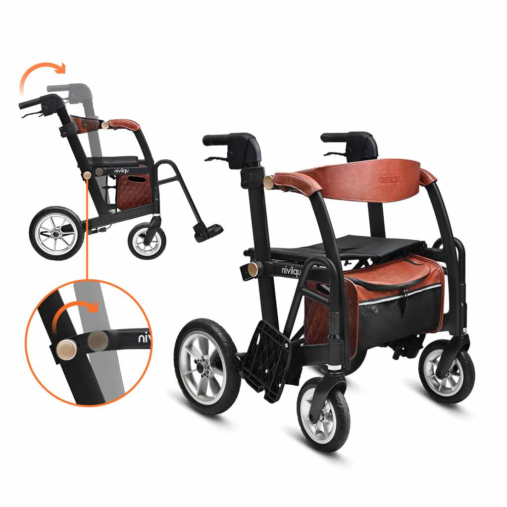 Uplivin Gavo 2-in-1 Walker Wheelchair