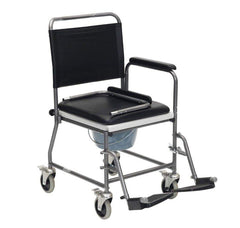 Drive DeVilbiss Glideabout Commode with removable armrests