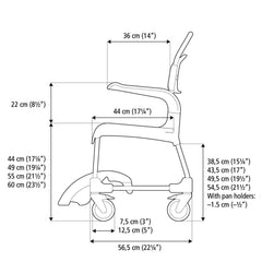 Etac Clean Mobil Shower Commode