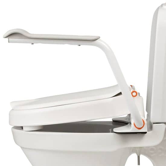 Etac Hi-Loo Toilet Seat Raiser Fixed with Arm Supports