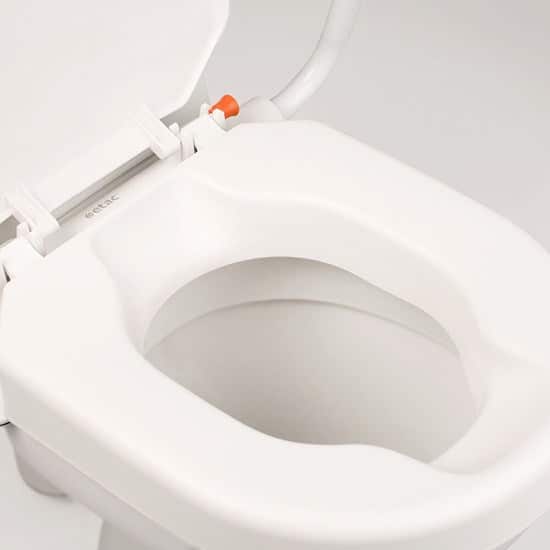 Etac Hi-Loo Toilet Seat Raiser Fixed with Arm Supports