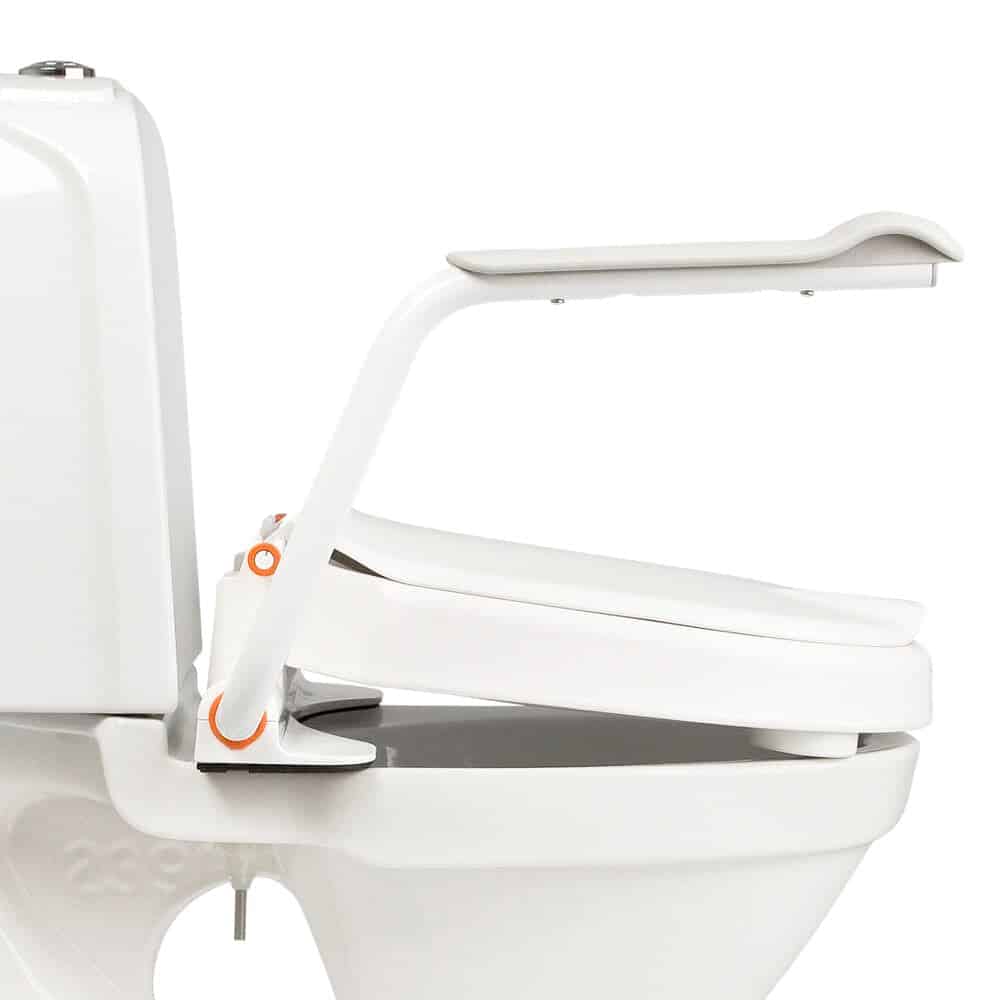 Etac Hi-Loo Toilet Seat Raiser Fixed with Arm Supports